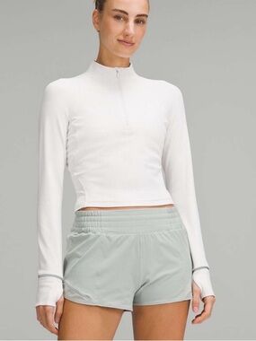 lululemon athletica It’s Rulu Ribbed Half-Zip Crop